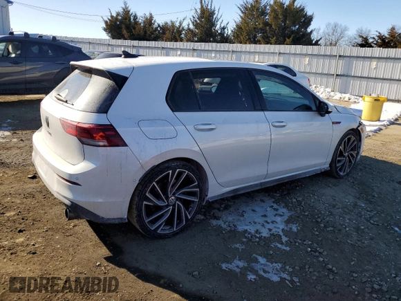 2023 Volkswagen Golf GTI Autobahn with VIN WVW6A7CD7PW120691, listed as a Copart auction lot 42679815 with 31,896 mi miles and Salvage Title. Bid and sale history available at carsss.com. Image 3.