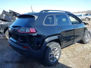 2022 Jeep Cherokee Trailhawk with VIN 1C4PJMBX0ND500947, listed as a IAAI auction lot 41691906 with 16,163 mi miles. Bid and sale history available at carsss.com. Image 4.