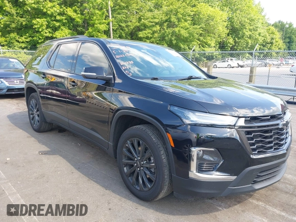 2023 Chevrolet Traverse RS z VIN 1GNERJKW0PJ261238, wystawiony jako IAAI lot #42216461 z przebiegiem 33 289 mil mil oraz . Historia ofert i sprzedaży dostępna na DreamBid. Obrazek 1.