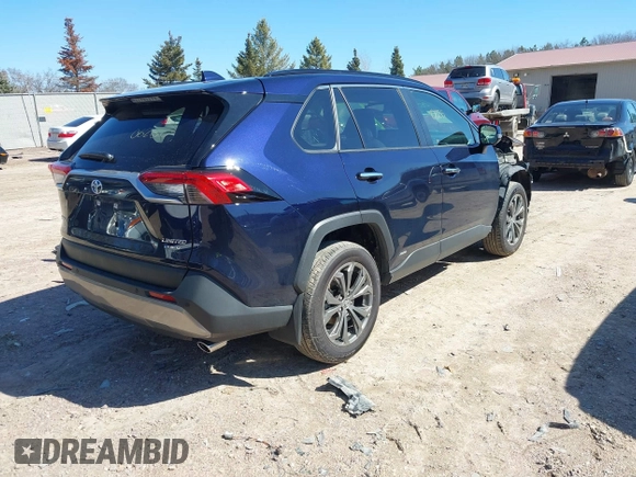 2025 Toyota RAV4 Hybrid Limited with VIN JTMD6RFV7SD570967, listed as a IAAI auction lot 41890626 with 1,186 mi miles. Bid and sale history available at carsss.com. Image 4.