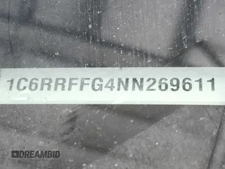 2022 Ram 1500 Big Horn z VIN 1C6RRFFG4NN269611, wystawiony jako IAAI lot #42566377 z przebiegiem 97 169 mil mil oraz . Historia ofert i sprzedaży dostępna na DreamBid. Obrazek 3.