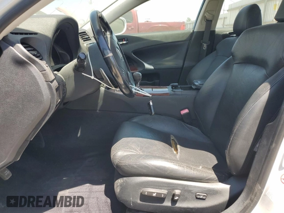 2007 Lexus IS 250 with VIN JTHBK262872031453, listed as a Copart auction lot 60713725 with 117,672 mi miles and Salvage title. Bid and sale history available at DreamBid. Image 7.