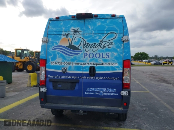 2017 Ram ProMaster Cargo with VIN 3C6TRVBG2HE524285, listed as a IAAI auction lot 41368437 with 187,580 mi miles and . Bid and sale history available at DreamBid. Image 16.