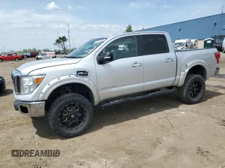 2017 Nissan Titan SV with VIN 1N6AA1EJ0HN541246, listed as a Copart auction lot 57471925 with 128,809 mi miles and Salvage title. Bid and sale history available at DreamBid. Image 1.