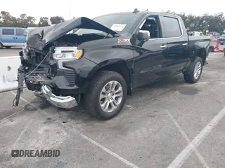 2024 Chevrolet Silverado 1500 LTZ with VIN 1GCUDGEL3RZ105870, listed as a IAAI auction lot 41681311 with 7,421 mi miles and . Bid and sale history available at DreamBid. Image 2.