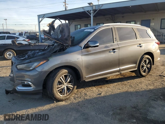 2019 Infiniti QX60 LUXE with VIN 5N1DL0MN0KC533719, listed as a Copart auction lot 85961954 with 0 mi miles and Salvage Title. Bid and sale history available at carsss.com. Image 1.