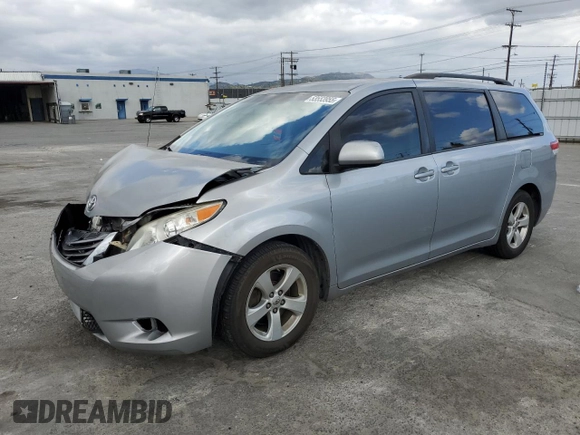 2014 Toyota Sienna LE AAS with VIN 5TDKK3DC7ES492300, listed as a Copart auction lot 53553955 with 153,495 mi miles and Salvage Title. Bid and sale history available at carsss.com. Image 1.