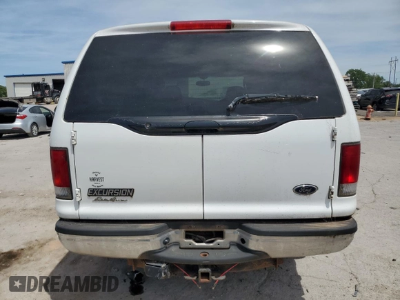 2005 Ford Excursion Eddie Bauer z VIN 1FMNU45S55EB52633, wystawiony jako Copart lot #56335435 z przebiegiem Nie podano mil oraz Czysty tytuł • Clean title. Historia ofert i sprzedaży dostępna na DreamBid. Obrazek 6.