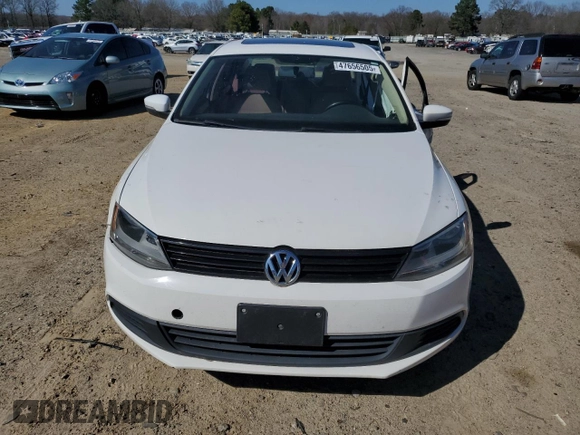 2011 Volkswagen Jetta Sedan SE w/Convenience & Sunroof PZEV with VIN 3VWDZ7AJ0BM309794, listed as a Copart auction lot 47656505 with 139,062 mi miles and Salvage Title. Bid and sale history available at carsss.com. Image 5.
