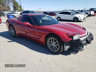 2004 Chevrolet Corvette with VIN 1G1YY22G445128857, listed as a Copart auction lot 42604495 with 143,805 mi miles and Salvage Title. Bid and sale history available at carsss.com. Image 4.