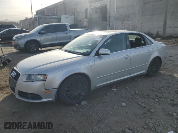 2007 Audi A4 z VIN WAUEH78E17A124903, wystawiony jako Copart lot #82491874 z przebiegiem 138 801 mil mil oraz Czysty tytuł • Clean title. Historia ofert i sprzedaży dostępna na DreamBid. Obrazek 1.