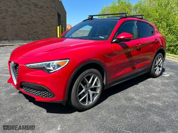 2018 Alfa Romeo Stelvio Ti Sport with VIN ZASFAKNN7J7C02020, listed as a Copart auction lot 72084864 with 62,048 mi miles and Clean Title. Bid and sale history available at carsss.com. Image 2.