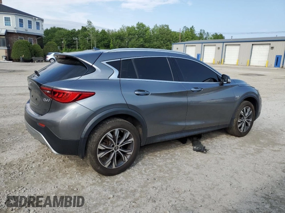 2017 Infiniti QX30 Luxury with VIN SJKCH5CR5HA026609, listed as a Copart auction lot 60020864 with 57,292 mi miles and Salvage Title. Bid and sale history available at carsss.com. Image 3.