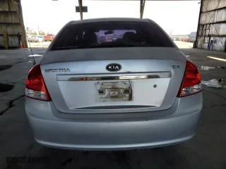 2008 Kia Spectra EX with VIN KNAFE122285579648, listed as a Copart auction lot 53661315 with 223,405 mi miles and Salvage Title. Bid and sale history available at carsss.com. Image 6.