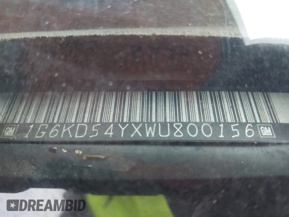 1998 Cadillac DeVille z VIN 1G6KD54YXWU800156, wystawiony jako IAAI lot #41820044 z przebiegiem Nie podano mil oraz . Historia ofert i sprzedaży dostępna na DreamBid. Obrazek 9.