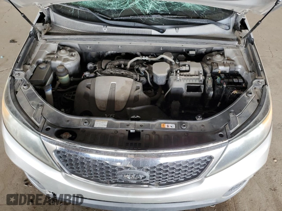 2013 Kia Sorento LX with VIN 5XYKT4A20DG374714, listed as a Copart auction lot 55486465 with Not provided miles and Salvage title. Bid and sale history available at DreamBid. Image 11.