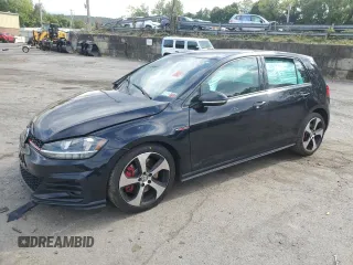 2019 Volkswagen Golf GTI S with VIN 3VW5T7AU0KM011651, listed as a Copart auction lot 70188304 with 0 mi miles and Salvage Title. Bid and sale history available at carsss.com. Image 1.