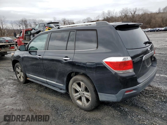 2011 Toyota Highlander Limited with VIN 5TDDK3EH6BS083591, listed as a Copart auction lot 47588875 with 409,437 mi miles and Salvage title. Bid and sale history available at DreamBid. Image 2.
