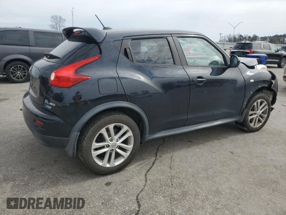 2012 Nissan Juke SL with VIN JN8AF5MV9CT124636, listed as a Copart auction lot 48224605 with 133,730 mi miles and Salvage Title. Bid and sale history available at DreamBid. Image 3.