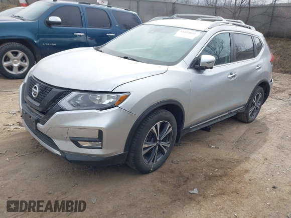 2017 Nissan Rogue SL with VIN 5N1AT2MV8HC770837, listed as a IAAI auction lot 41854052 with 71,537 mi miles. Bid and sale history available at carsss.com. Image 2.