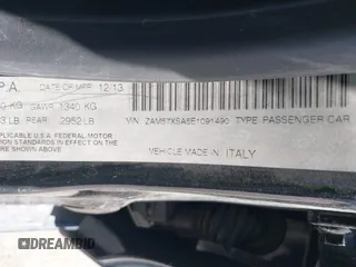 2014 Maserati Ghibli z VIN ZAM57XSA5E1091490, wystawiony jako IAAI lot #41848480 z przebiegiem 129 585 mil mil oraz . Historia ofert i sprzedaży dostępna na DreamBid. Obrazek 9.