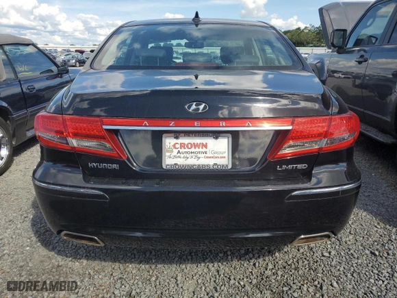 2011 Hyundai Azera Limited with VIN KMHFC4DF3BA537090, listed as a Copart auction lot 74337554 with 0 mi miles and Salvage Title. Bid and sale history available at carsss.com. Image 6.
