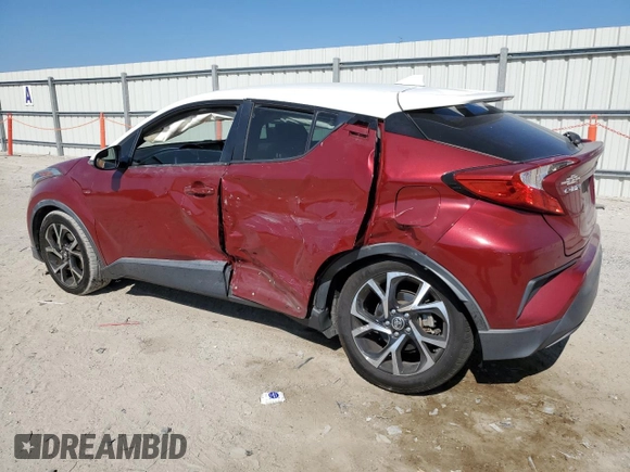 2018 Toyota C-HR XLE with VIN JTNKHMBXXJ1007208, listed as a Copart auction lot 53665535 with 75,036 mi miles and Salvage Title. Bid and sale history available at DreamBid. Image 2.