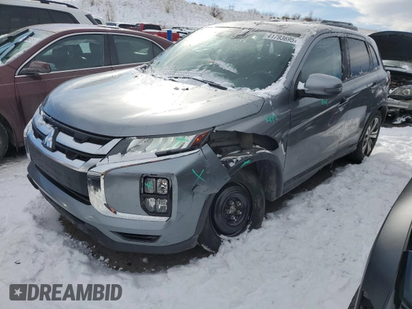 2020 Mitsubishi Outlander Sport ES 2.0 with VIN JA4AR3AU7LU028494, listed as a Copart auction lot 41793695 with 75,549 mi miles and Salvage Title. Bid and sale history available at carsss.com. Image 1.