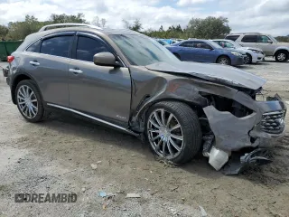 2009 Infiniti FX with VIN JNRAS18W69M155445, listed as a Copart auction lot 48298395 with Not provided miles and Salvage title. Bid and sale history available at DreamBid. Image 4.
