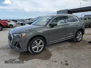2020 Audi Q3 S line Premium with VIN WA1DECF38L1076385, listed as a Copart auction lot 47289355 with 67,536 mi miles and Non repairable. Bid and sale history available at DreamBid. Image 1.