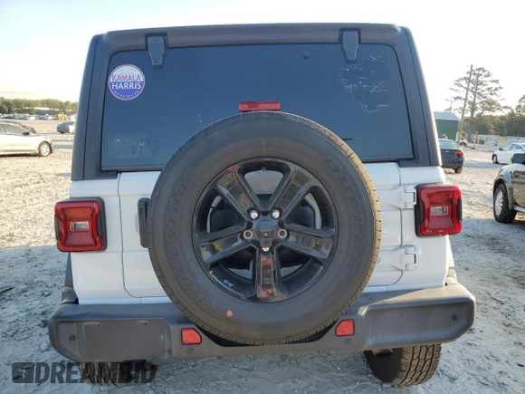2020 Jeep Wrangler Unlimited Sport Altitude with VIN 1C4HJXDN5LW316624, listed as a Copart auction lot 75892504 with 87,273 mi miles and Salvage title. Bid and sale history available at DreamBid. Image 6.