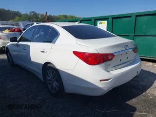 2014 Infiniti Q50 Sport with VIN JN1BV7AR1EM683412, listed as a IAAI auction lot 42034454 with 162,591 mi miles and . Bid and sale history available at DreamBid. Image 3.