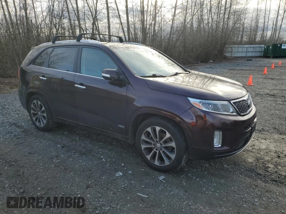 2015 Kia Sorento SX with VIN 5XYKWDA77FG568548, listed as a Copart auction lot 46526035 with 116,690 mi miles and Clean Title. Bid and sale history available at carsss.com. Image 4.