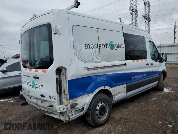 2016 Ford Transit XL with VIN 1FBAX2CM1GKB24727, listed as a Copart auction lot 84914324 with 189,970 mi miles and Salvage Title. Bid and sale history available at DreamBid. Image 3.