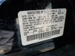 2015 Infiniti Q50 with VIN JN1BV7AP3FM342447, listed as a Copart auction lot 66315005 with 104,427 mi miles and Clean title. Bid and sale history available at DreamBid. Image 12.