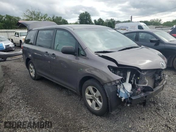 2016 Toyota Sienna L with VIN 5TDZK3DC4GS709089, listed as a Copart auction lot 58990195 with 153,182 mi miles and Salvage title. Bid and sale history available at DreamBid. Image 4.
