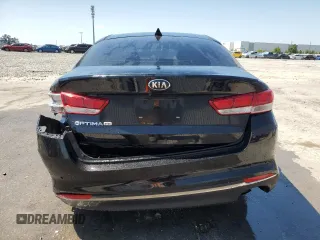 2018 Kia Optima LX with VIN 5XXGT4L34JG232426, listed as a Copart auction lot 52958085 with 75,608 mi miles and Salvage Title. Bid and sale history available at carsss.com. Image 6.