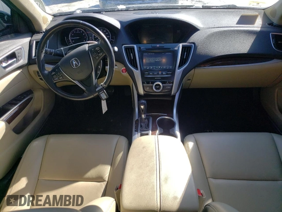 2020 Acura TLX with VIN 19UUB1F39LA016460, listed as a Copart auction lot 44309375 with 46,716 mi miles and Salvage Title. Bid and sale history available at carsss.com. Image 8.