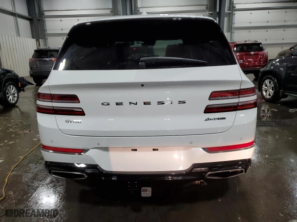 2021 Genesis GV80 Advanced + with VIN KMUHCESC9MU039065, listed as a Copart auction lot 83432074 with 35,450 mi miles and Salvage Title. Bid and sale history available at carsss.com. Image 6.