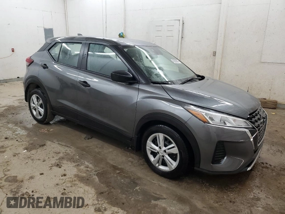 2024 Nissan Kicks S with VIN 3N1CP5BV8RL542027, listed as a Copart auction lot 42839065 with 7,320 mi miles and Salvage Title. Bid and sale history available at DreamBid. Image 4.