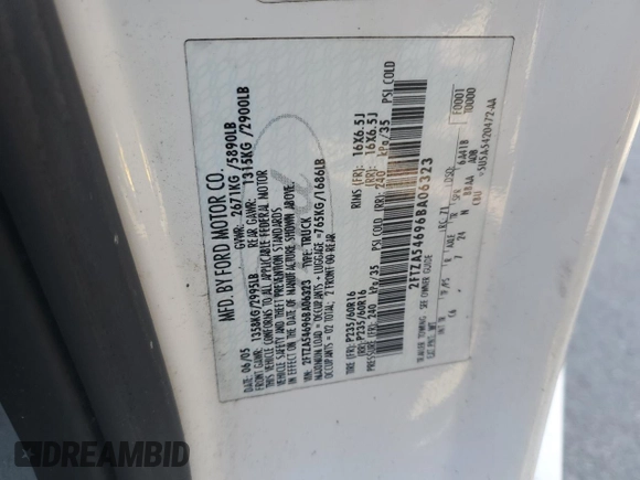2006 Ford Freestar Cargo z VIN 2FTZA54696BA06323, wystawiony jako Copart lot #43868755 z przebiegiem Nie podano mil oraz Czysty tytuł • Clean title. Historia ofert i sprzedaży dostępna na DreamBid. Obrazek 13.
