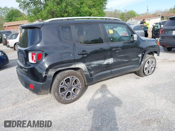 2017 Jeep Renegade Limited z VIN ZACCJBDB1HPE51333, wystawiony jako IAAI lot #42082300 z przebiegiem 91 615 mil mil oraz . Historia ofert i sprzedaży dostępna na DreamBid. Obrazek 4.