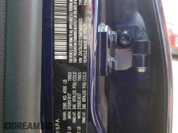 2021 Jeep Renegade Limited with VIN ZACNJDD15MPM95063, listed as a Copart auction lot 62900664 with 17,991 mi miles and Salvage title. Bid and sale history available at DreamBid. Image 13.