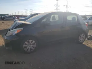 2012 Toyota Yaris L with VIN JTDKTUD31CD500287, listed as a Copart auction lot 76932354 with 114,288 mi miles and Salvage Title. Bid and sale history available at carsss.com. Image 1.