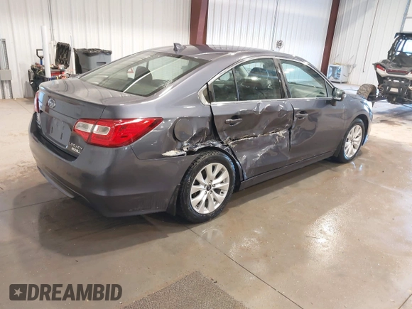 2017 Subaru Legacy Premium with VIN 4S3BNAF66H3011302, listed as a IAAI auction lot 41329245 with 114,559 mi miles and . Bid and sale history available at DreamBid. Image 4.
