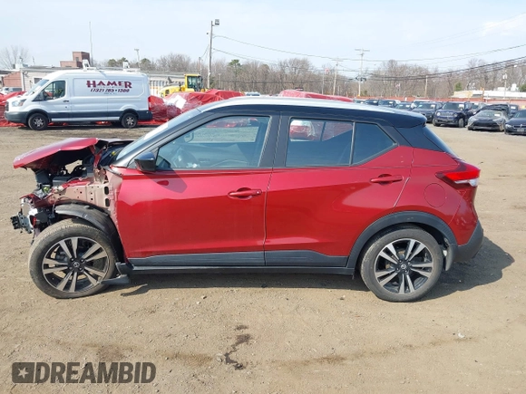 2020 Nissan Kicks SV with VIN 3N1CP5CV9LL547565, listed as a IAAI auction lot 41776239 with 18,246 mi miles. Bid and sale history available at carsss.com. Image 13.