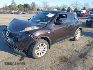 2014 Nissan Juke S with VIN JN8AF5MV3ET359780, listed as a IAAI auction lot 40832448 with 118,405 mi miles. Bid and sale history available at carsss.com. Image 2.