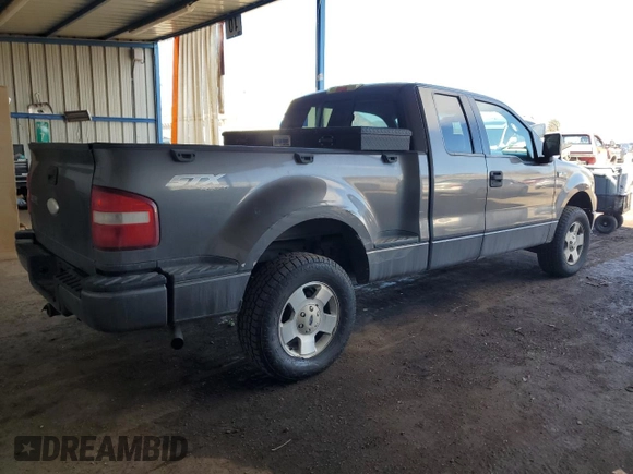 2006 Ford F-150 STX with VIN 1FTRX04W56KD82864, listed as a Copart auction lot 46181665 with 214,056 mi miles and Salvage Title. Bid and sale history available at carsss.com. Image 3.