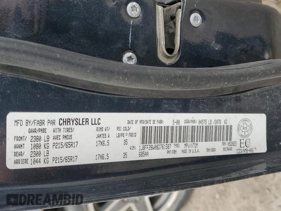 2008 Jeep Patriot Sport with VIN 1J8FF28W08D761587, listed as a Copart auction lot 54896085 with 230,886 mi miles and Clean Title. Bid and sale history available at carsss.com. Image 13.
