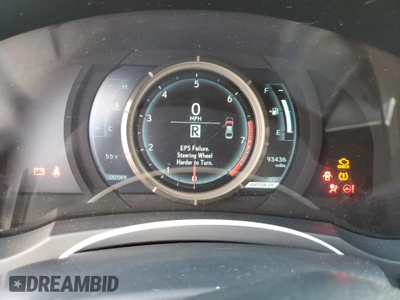 2014 Lexus IS 250 with VIN JTHBF1D28E5019204, listed as a Copart auction lot 48199365 with 93,436 mi miles and Salvage Title. Bid and sale history available at DreamBid. Image 9.